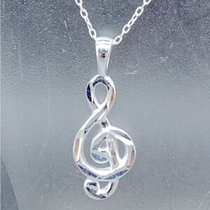 Treble Clef Charm Necklace